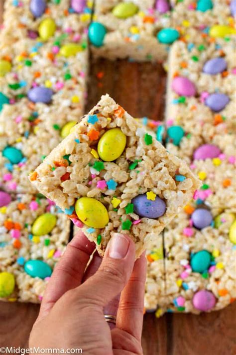 Easter Mandm Rice Krispie Treats Recipe • Midgetmomma