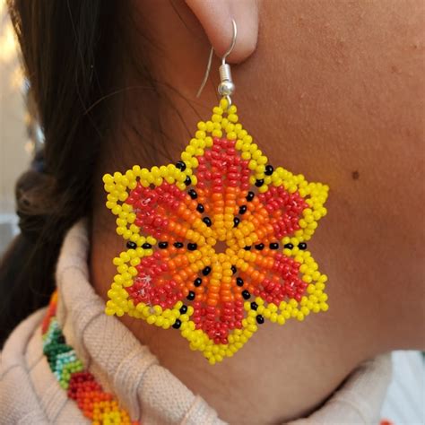 Huichol Earrings Etsy