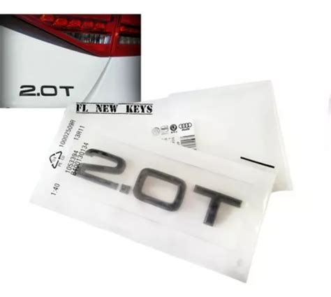 Emblema Cajuela Para Audi 2 0 T Negro Gloss A3 A4 A5 Q5 A6 Envío gratis