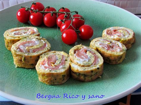 Bergua Rico y sano Rollitos orientales de tortilla y salmón