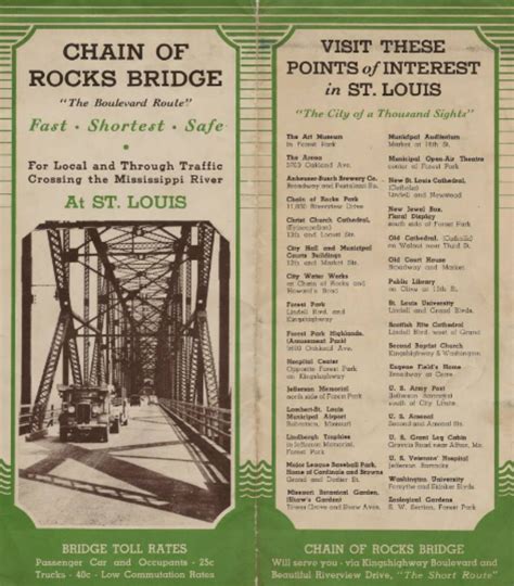 Vintage Chain of Rocks Bridge