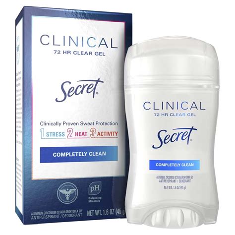 Clinical Strength Clear Gel Antiperspirant Deodorant Secret