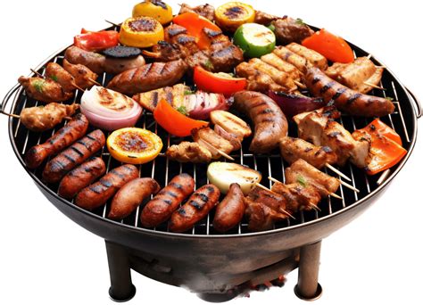 Grilled Barbecue With 25063632 Png