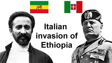 Italian Invasion Of Ethiopia 1935 1936 YouTube