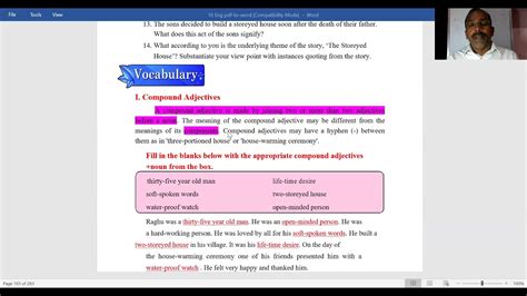 Unit 5 Comprehension And Vocabulary The Storeyed House II YouTube