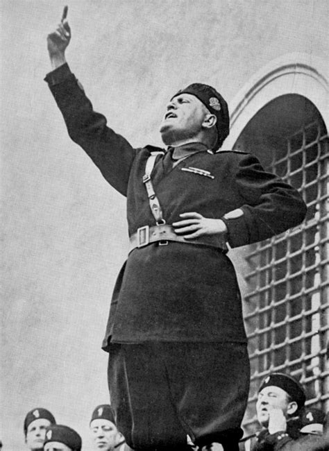 Benito Mussolini Italian Fascist Dictator C S