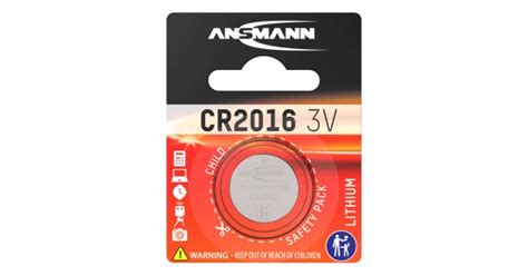 Ansmann Lithium Coin Cell 3v Cr2016 Battery