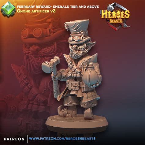 3d Printable Gnome Artificer By Heroes And Beasts