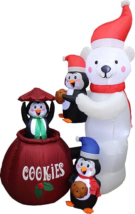 The Holiday Aisle® 6 Foot Tall Lighted Animated Christmas Inflatable