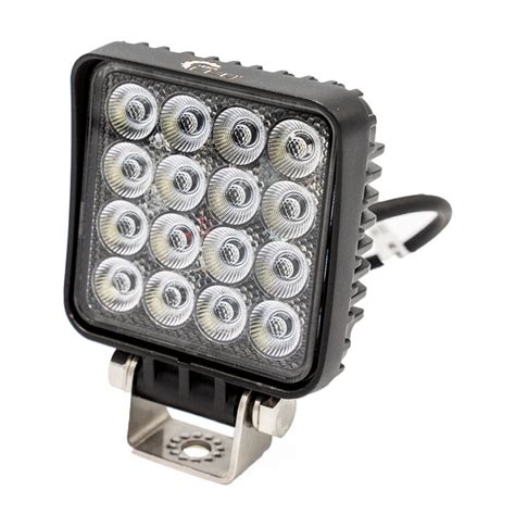 Lampa robocza LED 16W kwadratowa z włącznikiem Agraled pl