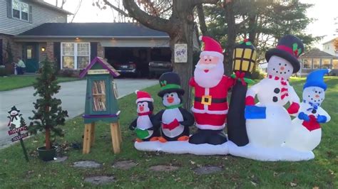 How To Set Up A Christmas Inflatable Yard Decoration Youtube