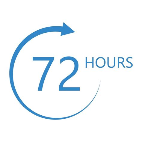 Sign Of 72 Clock Arrow Hours Logo 18793991 Vector Art At Vecteezy