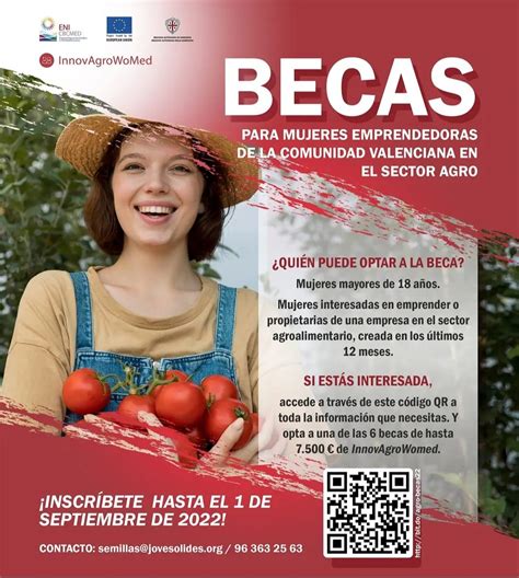 Becas Para Mujeres Emprendedoras De La Comunitat En El Sector Agro