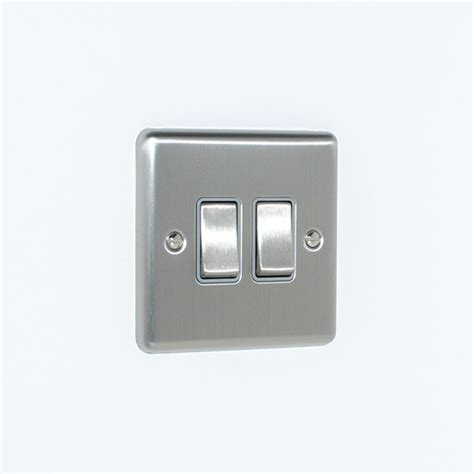 Eurolite Enhance 2 Gang 10a Switch Grey Insert En2swssg Ukes