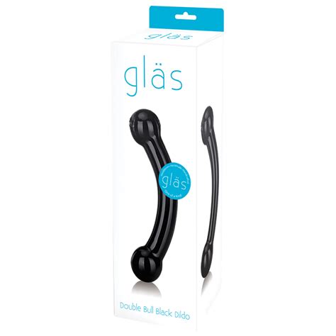 Electric Eel Glas Double Bulbous Dildo Black SutraVibes