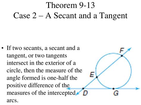 Secants Tangents And Angle Measures Ppt Download