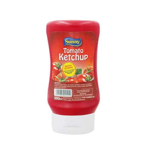 Sunny Tomato Ketchup Squeeze 250ml Sunny Food Canners