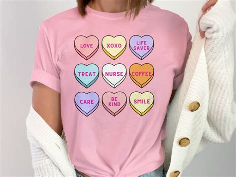 Funny Valentines Nursing Sweatshirt With Candy Hearts Emergency