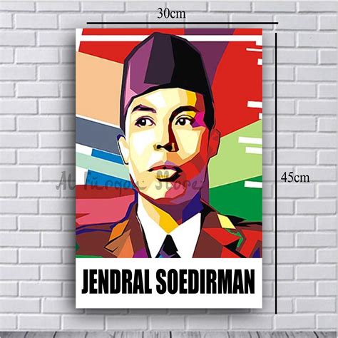 Poster Jendral Sudirman Foto Jendral Soedirman Hiasan Dinding