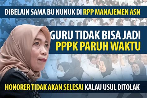 Guru Tidak Bisa Dialihkan Jadi Pppk Paruh Waktu Tapi Usulan Pemda