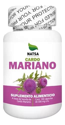 Cardo Mariano 100 Cápsulas Calidad Premium Sabor Natural