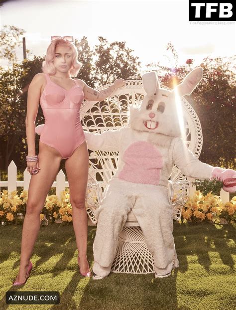 Miley Cyrus Sexy Poses Showcasing Her Hot Figure In An Easter Photoshoot For Vogue Magazine Aznude