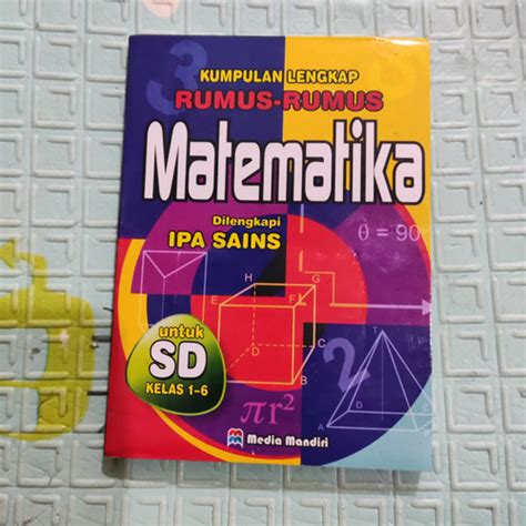 Jual Kumpulan Lengkap Rumus Matematika Dilengkapi Ipa Sains Untuk Sd