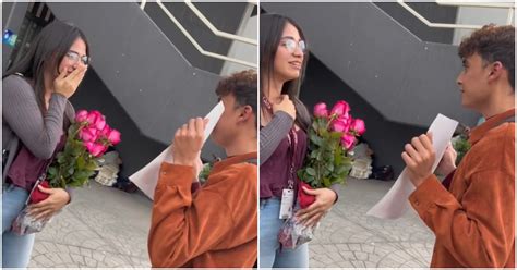 Joven declara su amor en público y recibe una inesperada respuesta Qué no eras gay