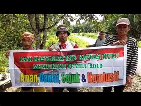 Deklarasi Pemilu Damai Masyarakat Kecamatan Embaloh Hulu Kabupaten