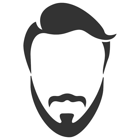 Icono De Bigote Ilustraci N Simple Del Icono De Vector De Barba De Pelo