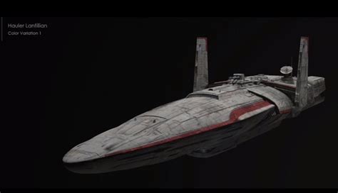 Lantillian Long Hauler from The Rise of Skywalker | Star wars ships, Star wars spaceships, Star ...