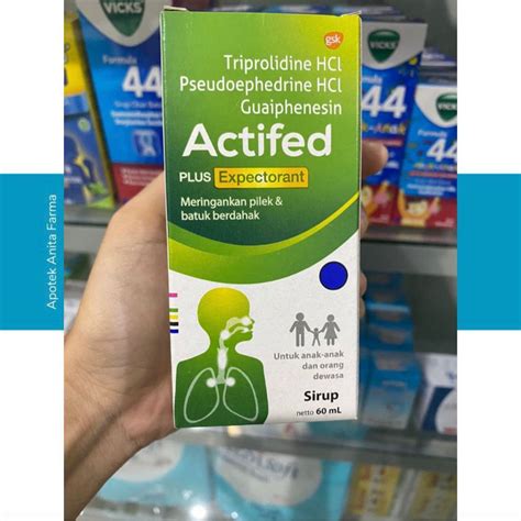 Jual Actifed Plus Expectorant Sirup Ml Hijau Shopee Indonesia