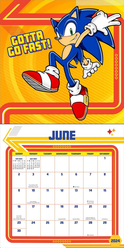 Sonic Calendar Juli Saidee