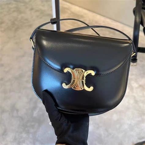 CELINE Arc De Triomphe Bag Para Mulheres 2024 Nova Bolsa De Sela Semi