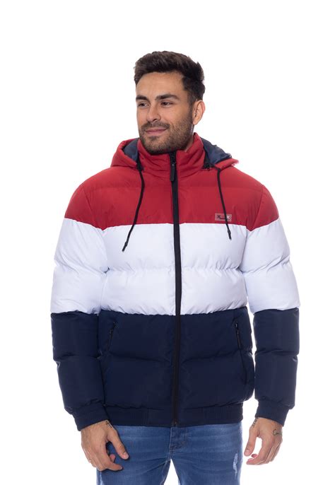 Jaqueta Masculina Puffer Capuz Crocker