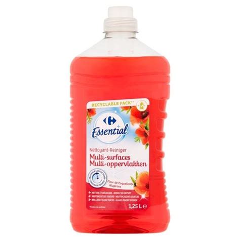 Carrefour Essential Nettoyant Multi Surfaces Fleur Coquelicot L