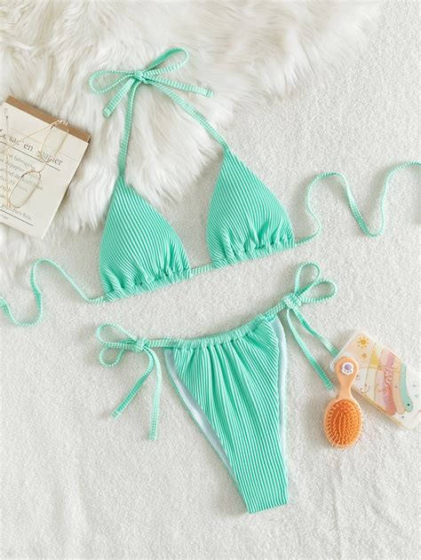 Triangle Bikini mit Neckholder Band hinten aktuelle Trends günstig