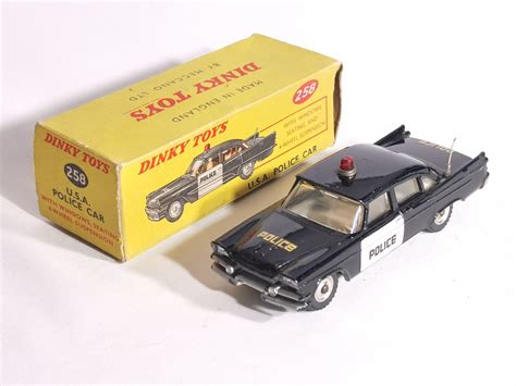 DINKY TOYS 258 Dodge Royal Sedan U S A Police Car Dans Sa Boite D