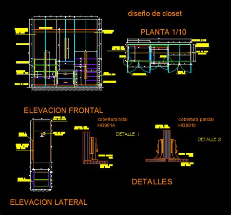 Design Closet DWG Detail for AutoCAD • Designs CAD