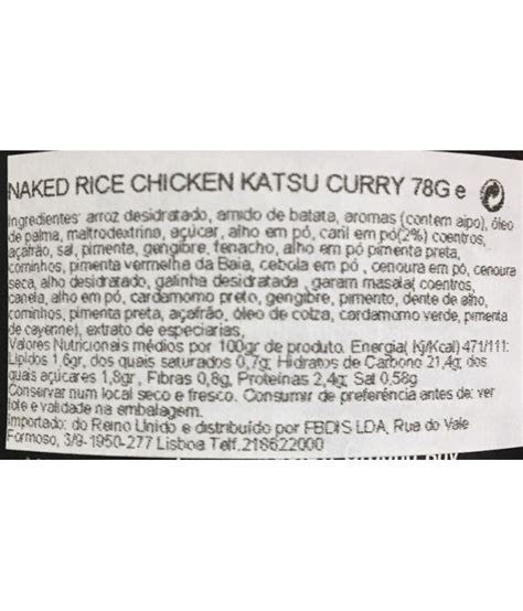 Compra Naked Rice Chicken Katsu Curry Gr