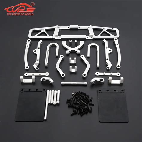 Rc Car Cnc Metal Rear Bumper Kit For Scale Hpi Rofun Baha Rovan Km