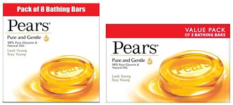 Buy Pears Pure And Gentle Moisturising Bathing Bar Soap 125g Pack Of 8