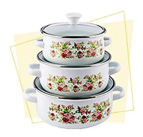 Juego De 3 Ollas Hot Spot De Peltre Con Tapa De Cristal 478 MercadoLibre