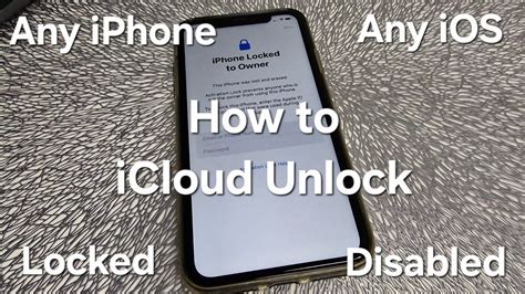 How To Icloud Unlock Any Iphone Locked To Owner With Disabled Apple Id And Password Any Ios