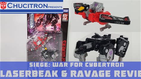 Siege Laserbeak And Ravage Review Transformers War For Cybertron Youtube