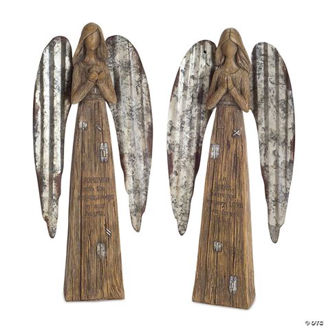 Melrose International Angel Figurine Inches Set Of