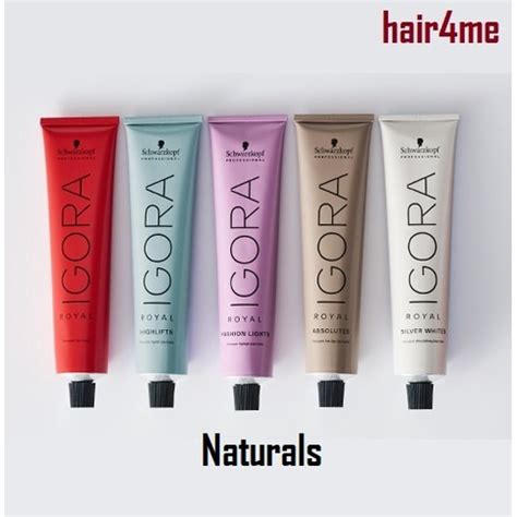 Naturals NEW Schwarzkopf Igora Royal Color Tube 60ml Shopee Malaysia