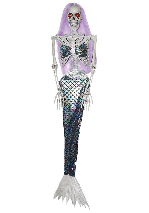 Animated Skeleton Mermaid Decor