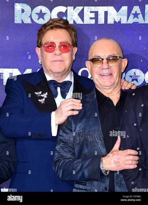 Elton John and Bernie Taupin attending the Rocketman UK Premiere, at ...