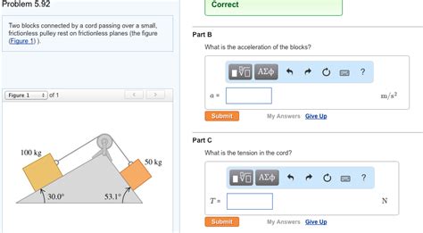 Solved A Block With Mass M1 Is Placed On An Inclined Plane